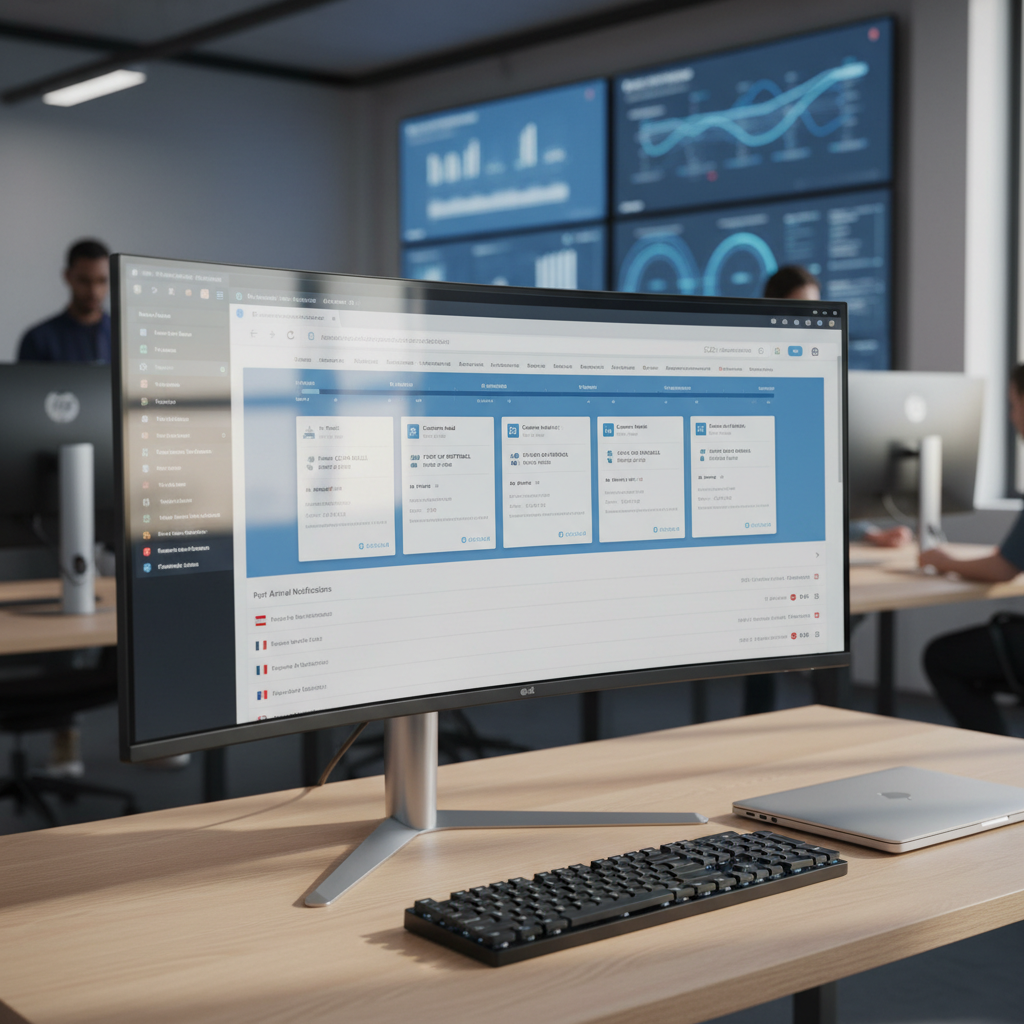 Developer working on software with code displayed on a laptop screen